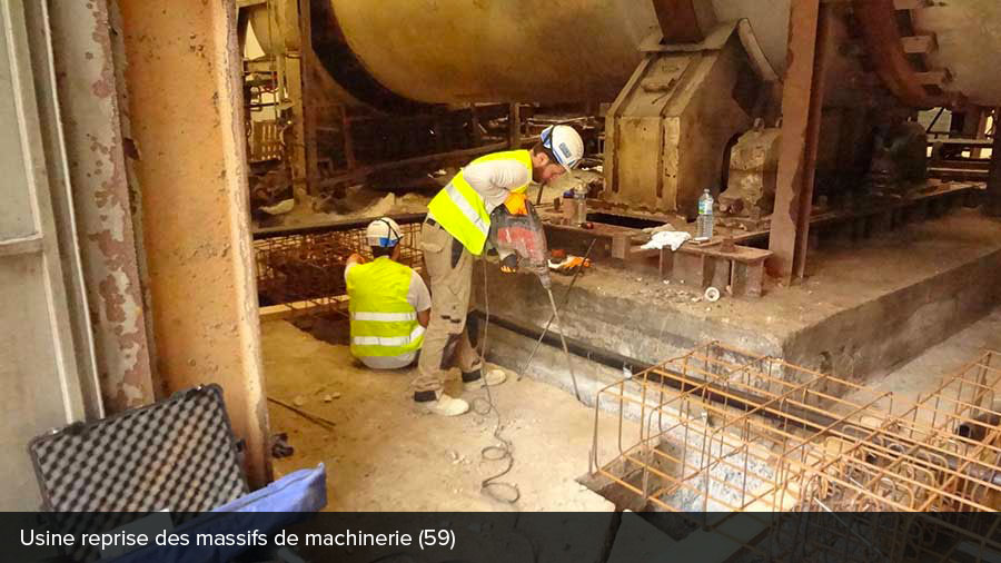 Reprise des massifs de machinerie
